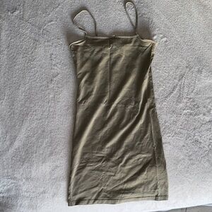 Divided Khaki Mini Dress